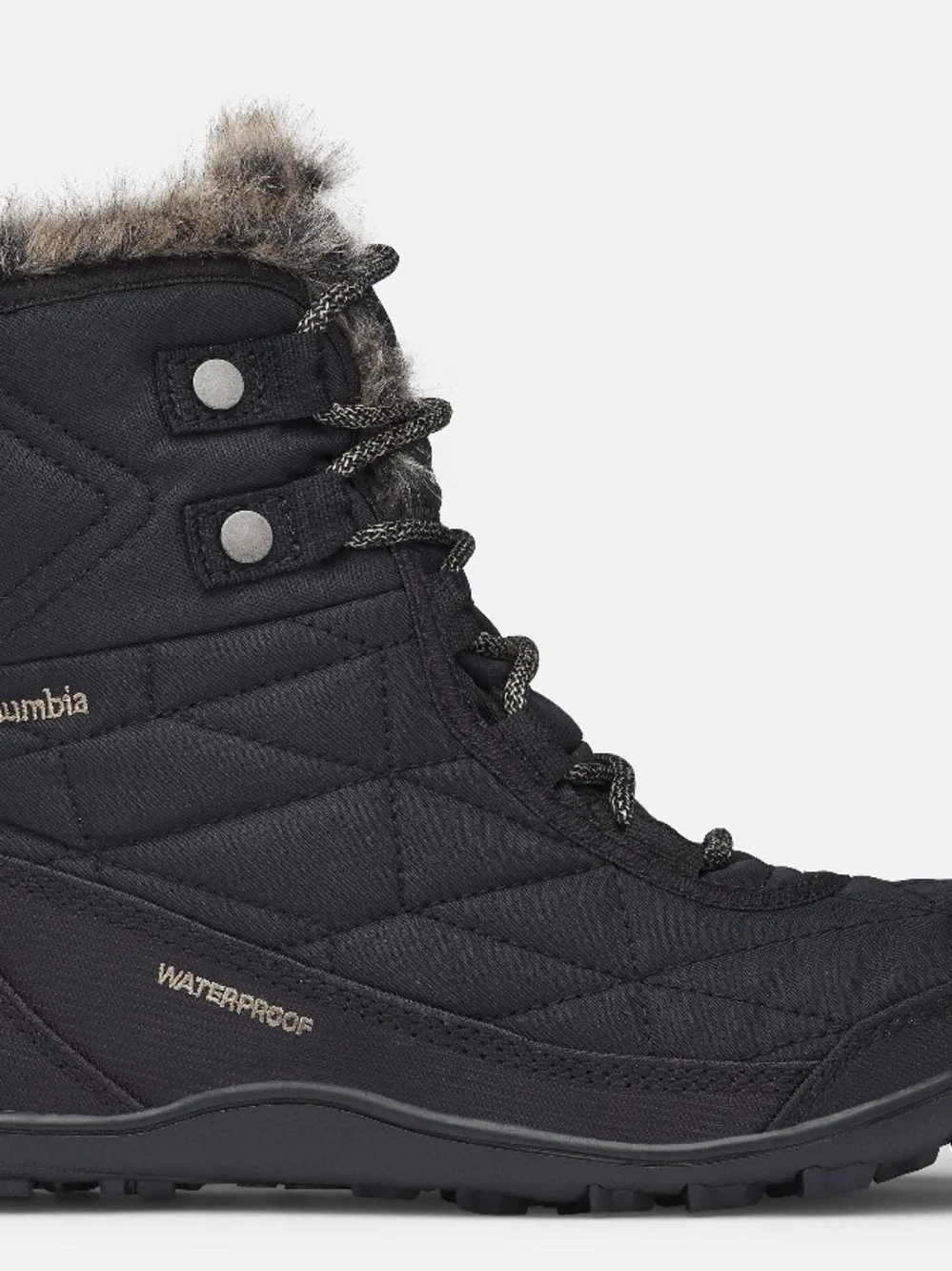 Columbia Women’s Black Waterproof Winter Boot with Faux Fur